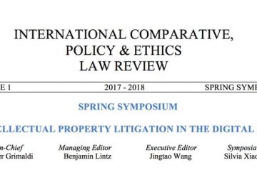 Spring Symposium Intellectual Property Litigation in the Digital Age